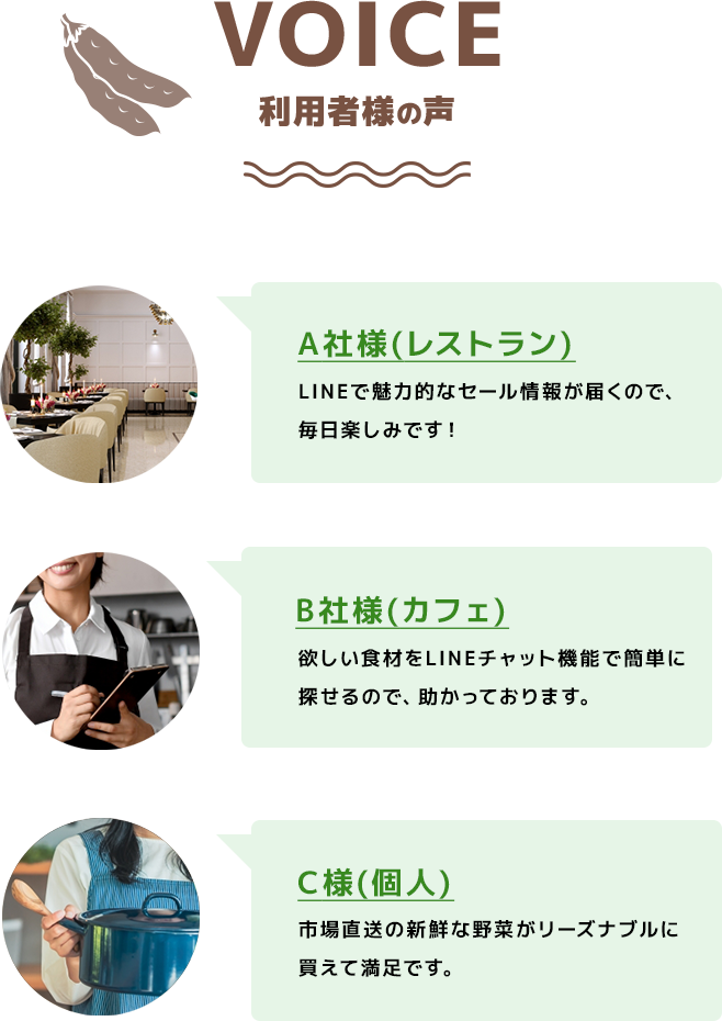 利用者様の声